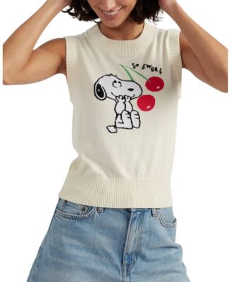  Women's Cotton Snoopy Cherry Tank