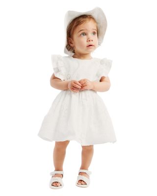Girls' Annie Flower Broderie Dress - Baby, Little Kid