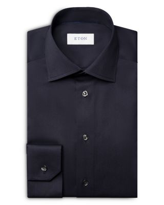 Contemporary Fit Solid Signature Twill Shirt