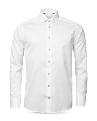 Slim Fit Grey Details Signature Twill Shirt