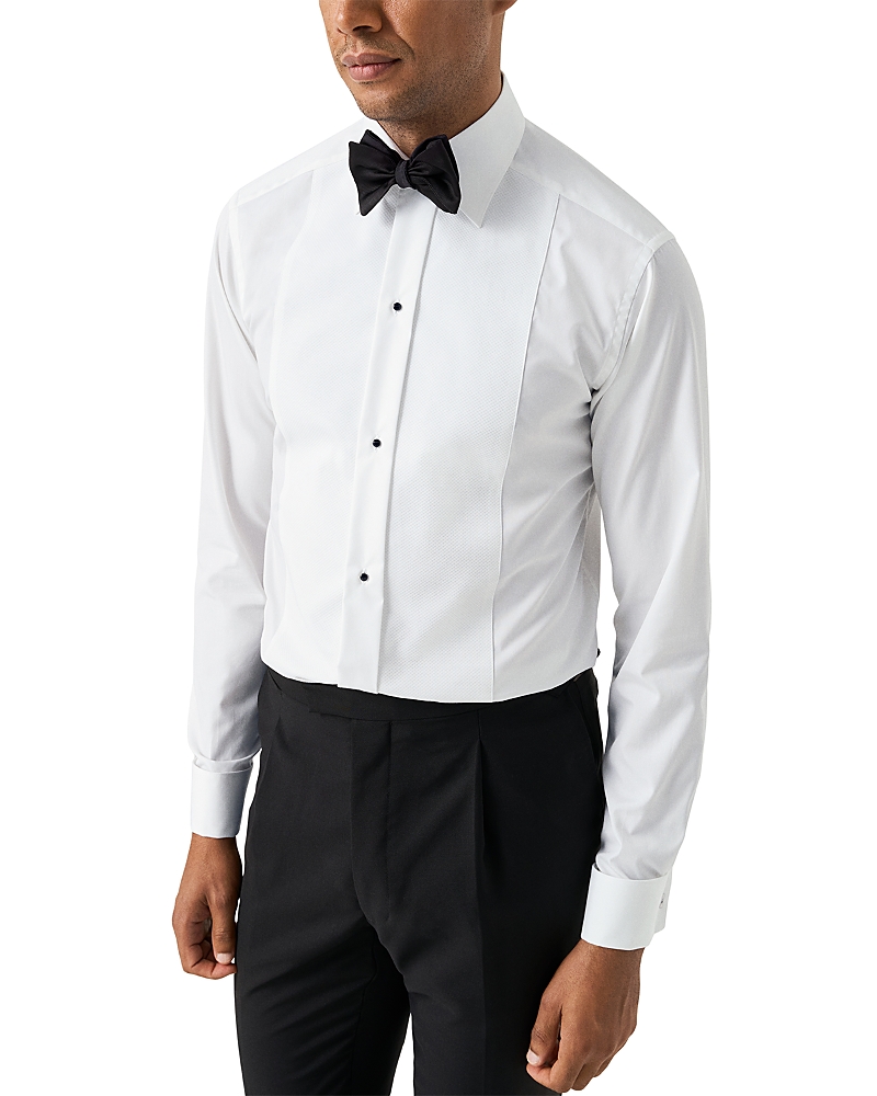 Eton Contemporary Fit Pique Bib-Front Tuxedo Shirt