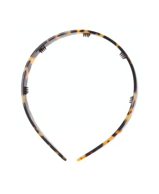 Alexandre De Paris Plaisance Acetate Headband In Brown