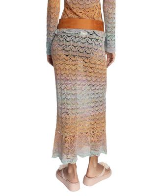  Ombre Space Dye Crochet Skirt