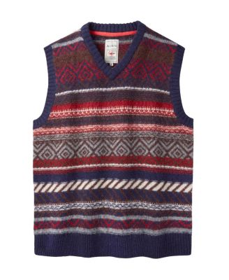  Fair Isle Slipover Wool Vest