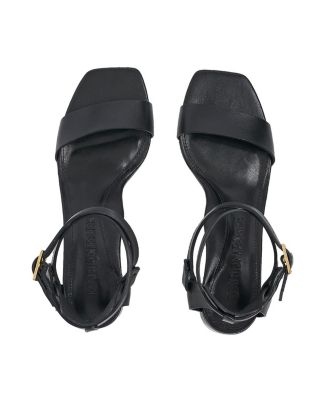  Women's Nappa Brett Block Heel Sandal