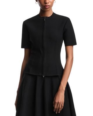 Short Sleeve Knit Jacket