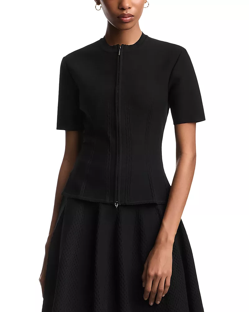 Emporio Armani Short Sleeve Knit Jacket