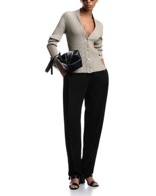 Ribbed Striped Cardigan