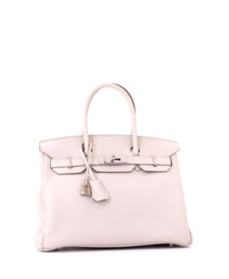 Birkin 30 Handbag Light Togo with Palladium Hardware