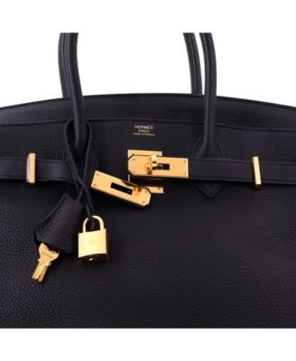 Birkin 30 Handbag Black Togo with Gold Hardware