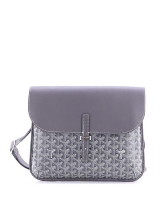   Coursier Messenger Bag Coated Canvas and Leather