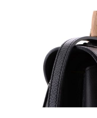  Mini Saigon Top Handle Bag Coated Canvas with Leather