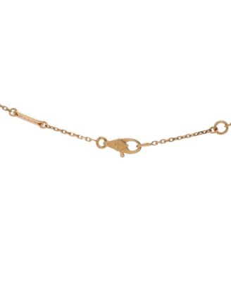  Sweet Alhambra Heart Pendant Necklace 18K Rose Gold and Carnelian, 15.75"