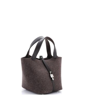 MM Picotin Lock Bag Felt with Leather