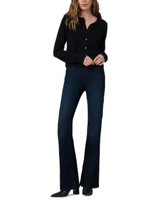 The Provocateur Mid Rise Petite Flare Jeans in Selma