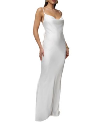 White Satin Gowns - Bloomingdale's