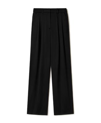  Double Faced Charmeuse Silk Straight Leg Pants