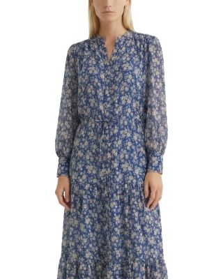 Ruvia Printed Long Sleeve Shirtdress