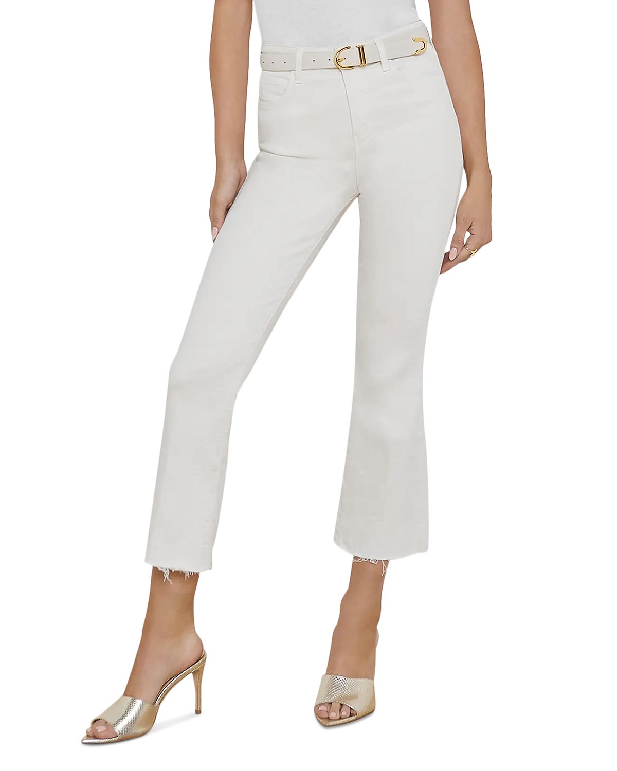 L'Agence Kendra High Rise Crop Flare Jeans