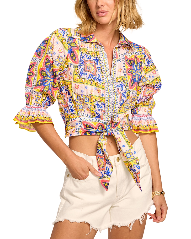 Ramy Brook Zola Cropped Blouse