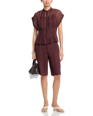 Badavina Pleated Blouse - Exclusive