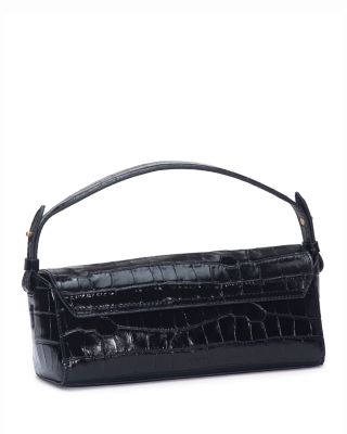 Sabrina Croc-Embossed Leather Mini Top-Handle Bag
