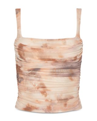 Rasha Shirred Tank Top & Torin Pleated Maxi Skirt