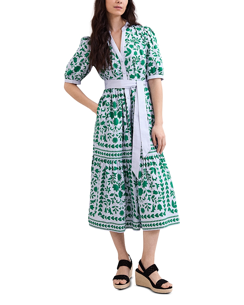 Phase Eight Trinity Heart and Floral Midi Shirt Dress