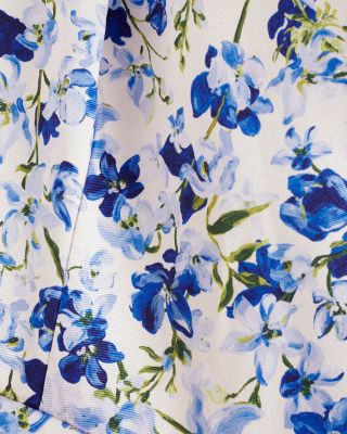 Orla Cream Satin Floral Midi Dress