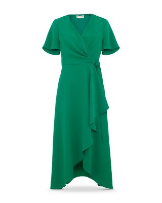 Julissa Green Wrap Dress
