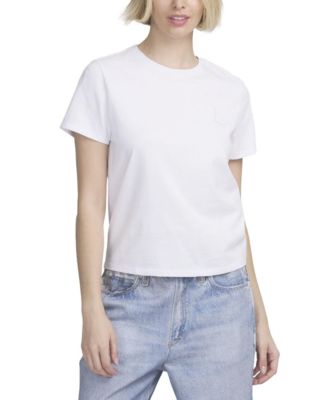 Tee with Logo Applique