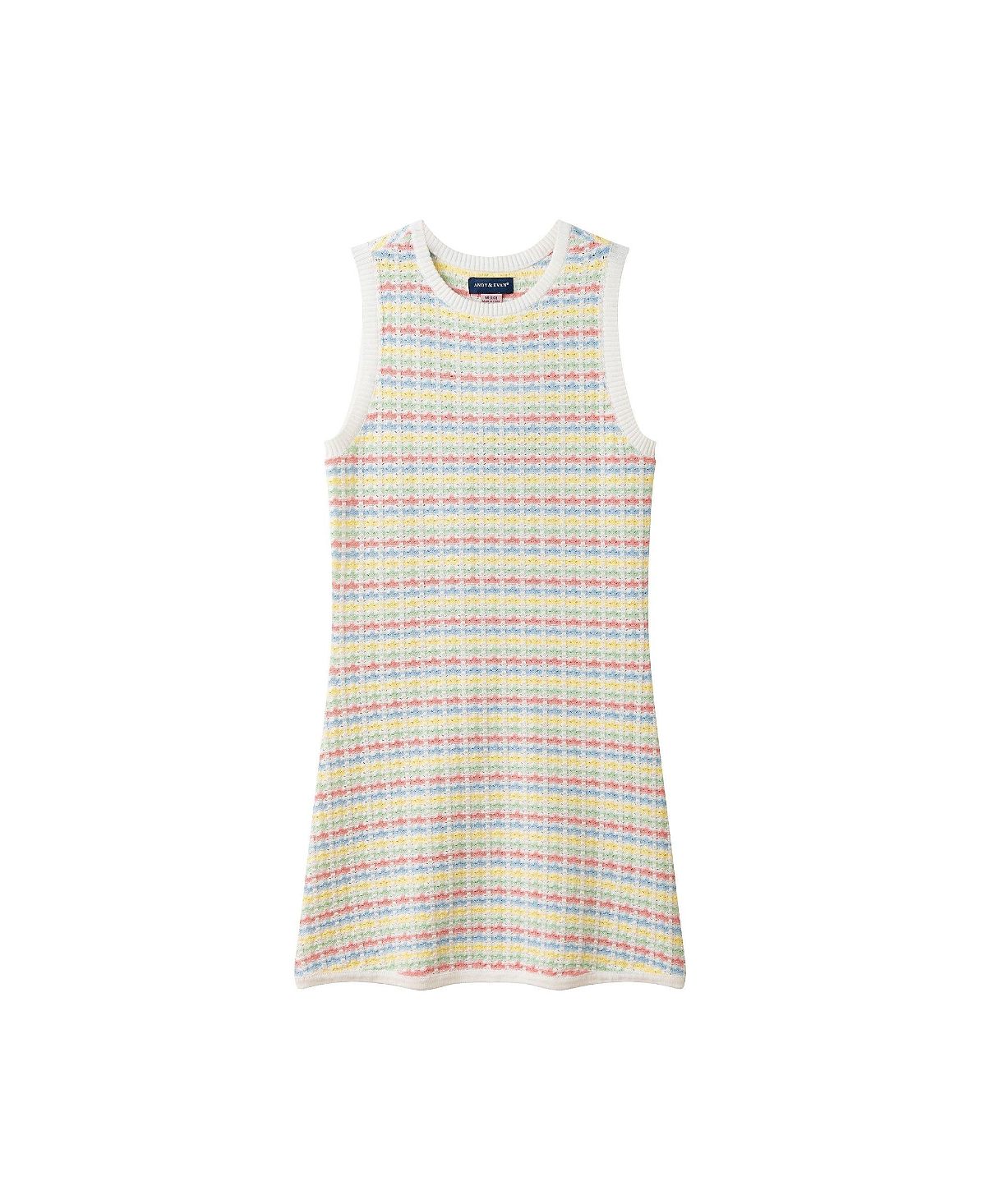 Andy & Evan Girls' Crochet Tank Dress - Big Kid