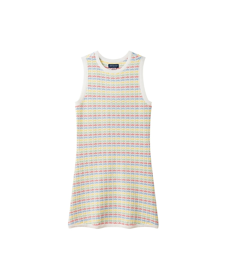 Andy & Evan Girls' Crochet Tank Dress - Big Kid