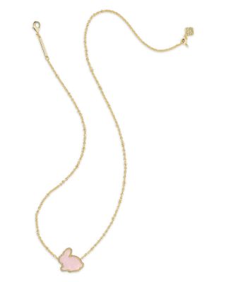 Bunny Pendant Necklace, 19"