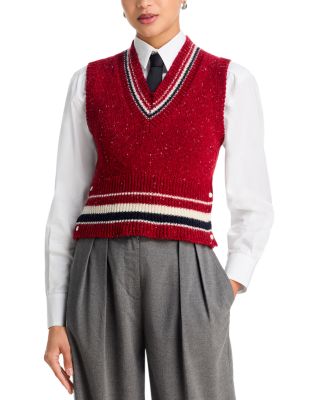 Thom Browne Wool Blend Sleeveless Sweater