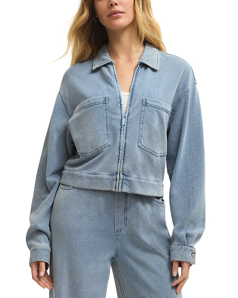 Z Supply Heritage Knit Denim Jacket