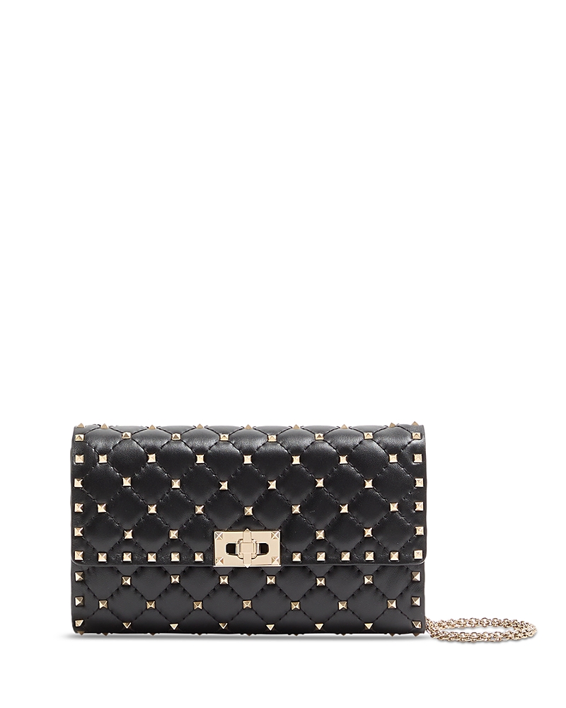 Valentino Garavani Rockstud Spike Embellished Leather Shoulder Bag