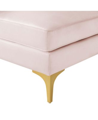  Triumph Channel Tufted Performance Velvet Sectional Sofa Corner Chair