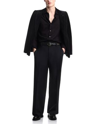 Regular Fit Geometric Sport Shirt