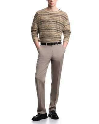 Regular Fit Tropical Weave Trousers