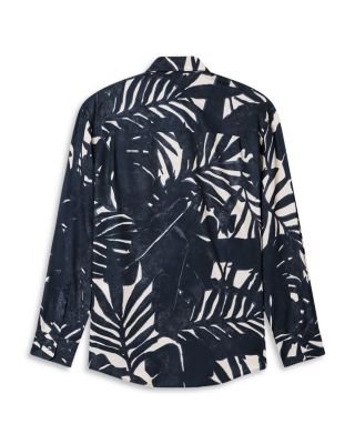 Comfort Fit Leaf Print Shirt