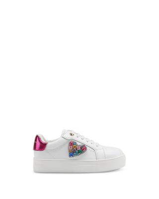 Girls' Mini Laney Love Heart Leather Sneakers - Toddler, Little Kid, Big Kid