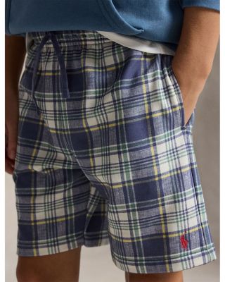 Boys' Plaid French Terry Shorts - Big Kid