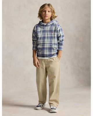 Boys' Plaid French Terry Hoodie - Big Kid