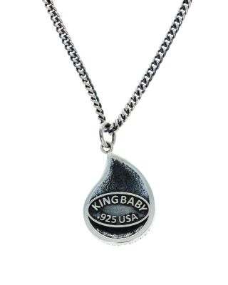 Men's Sterling Silver Wild West Paisley Pendant Necklace, 24"