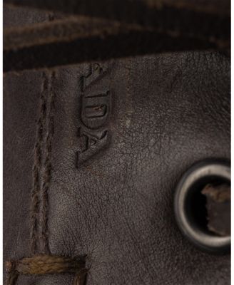 Men's Shuffle Aged Canvas and Leather Boat Shoes