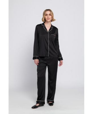 Satin PJ Set Long Pajama