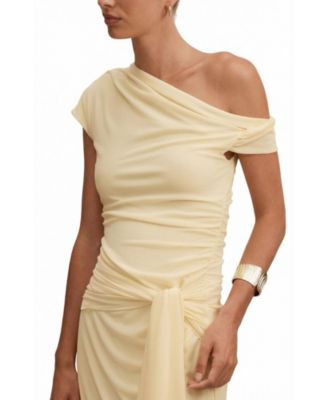 Women's Piper Draped Tie Mesh Midi Dress