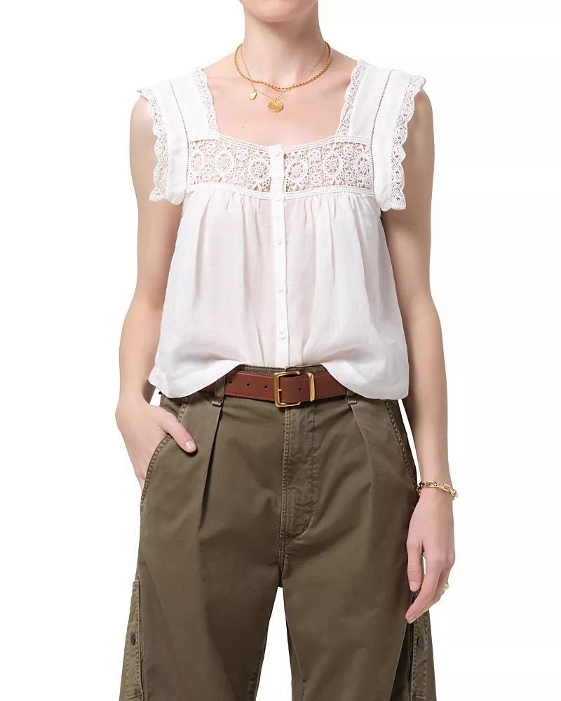 Citizens of Humanity Mia Embroidered Top