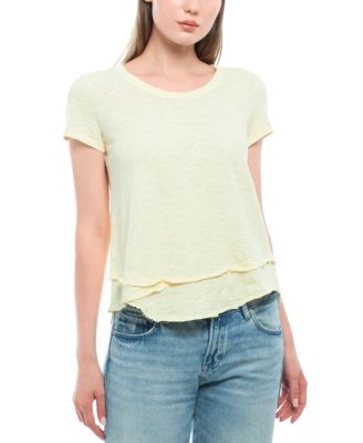 Short Sleeve Mock Layer Tee